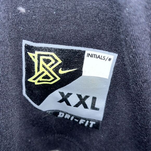 Nike BSBL Baseball Logo Black & Yellow Crew Neck Short Sleeve w/ Camouflage Camo - Picture 2 of 6